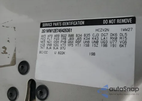 2004 Chevrolet Monte Carlo Ls из США, поврежденный, VIN 2G1WW12E749426361